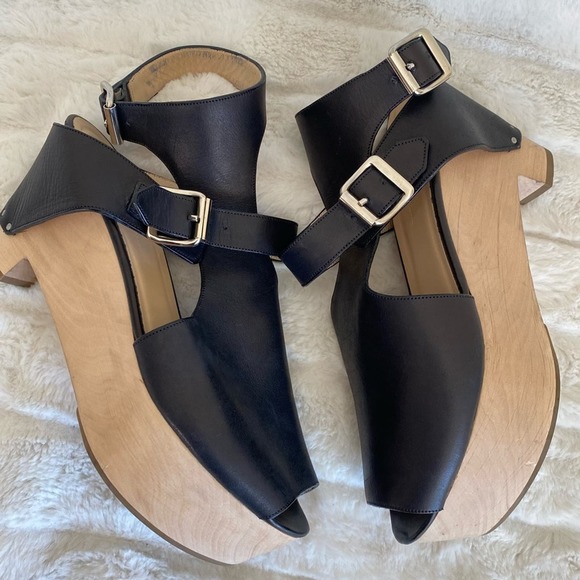 3.1 Phillip Lim Constantine Chunky Leather Platform Sandals - Picture 3 of 10